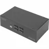 KVM-kytkin Digitus DS-12883 4 porttia Dual Display 4K HDMI USB