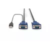 KVM-kaapeli USB Digitus DS-19232 3 m PS/2