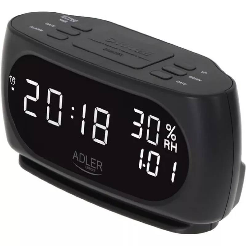 Adler AD 1186 herätyskello digitaalinen herätyskello musta