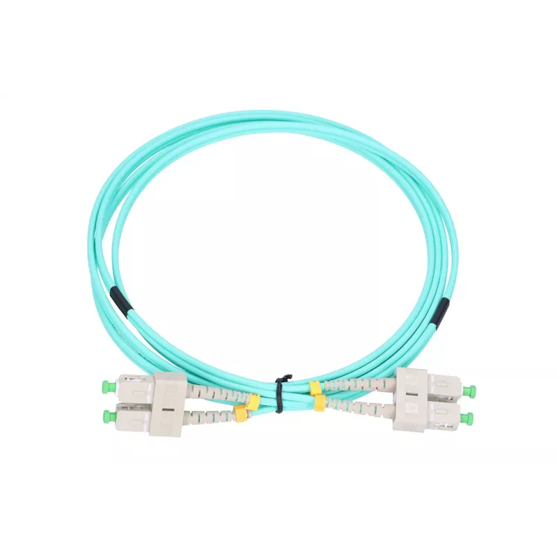 Kuitupatchkaapeli Extralink SC/APC–SC/APC, monimuotokuitu OM3, duplex, 3 mm vaippa, 5 m