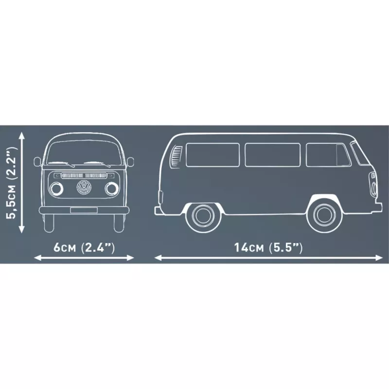Rakennussarja Cobi Volkswagen T2b linja-auto oranssi, mittakaava 1:35, rakennussarja