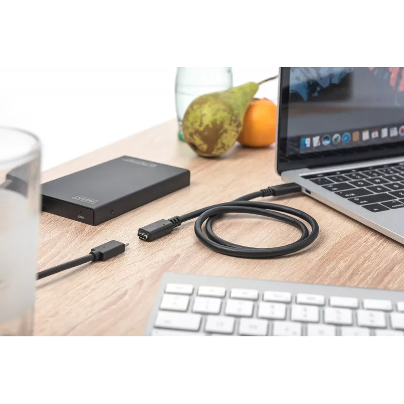 USB Type-C -jatkokaapeli Digitus AK-300210-015-S