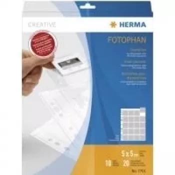 HERMA 7701 dialiuskat 35 mm dioille kirkas kalvo 10 taskua