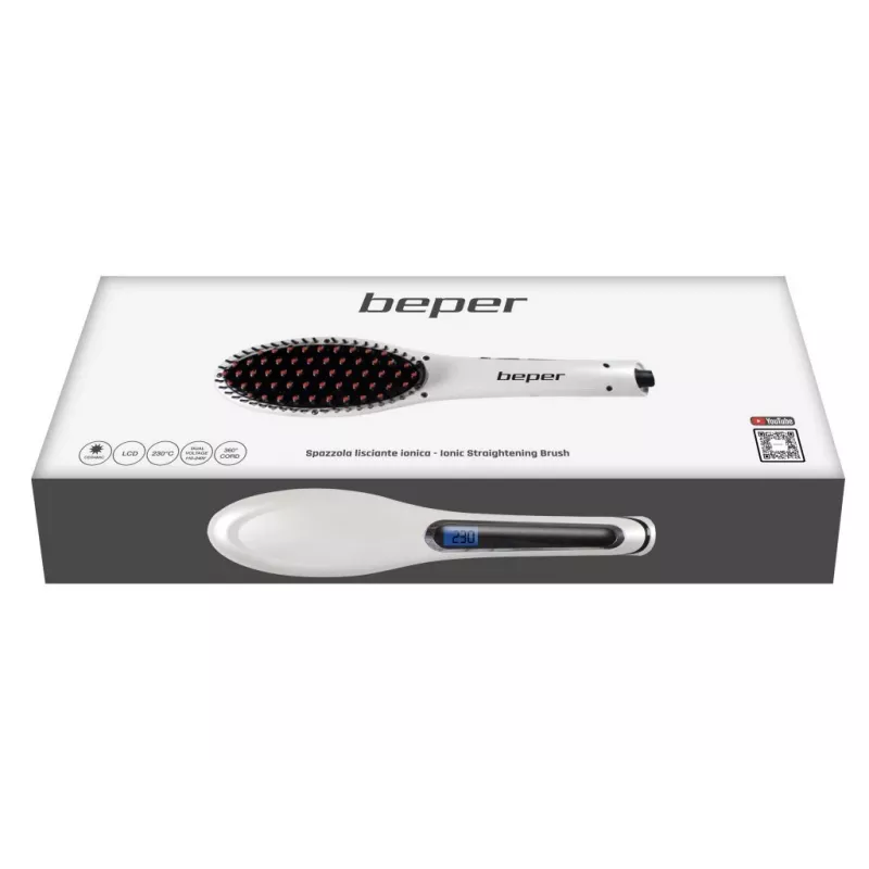Beper 40.926 ionisoiva suoristusharja, keraaminen, LCD, 80-230 °C, 55 W
