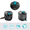 Ympyräsuihku Gardena AquaPrecise musta sininen harmaa 1 kpl
