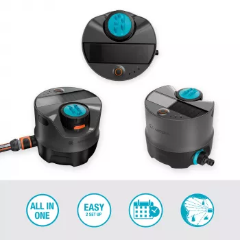 Ympyräsuihku Gardena AquaPrecise musta sininen harmaa 1 kpl