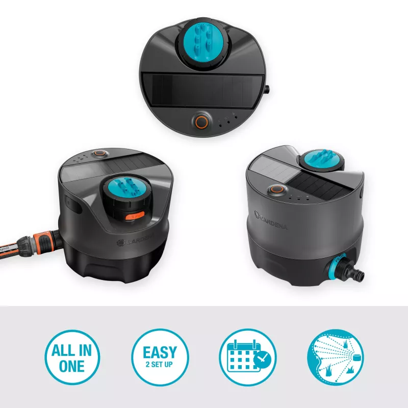 Ympyräsuihku Gardena AquaPrecise musta sininen harmaa 1 kpl