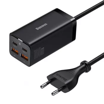 Baseus GaN3 100/ 65W pöytälaturi Quick Charge QC 3.04.0 USB-C-Type-C-puhelinlaturi iPhone15 Huawei Xiaomi MacBook kannettava