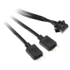 Kaapeliadapteri Kolink 4-pin tuuletin 3-pin 5V ARGB, 0,4 m