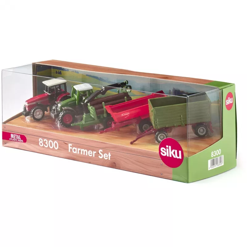 Leikkimaatalousajoneuvosarja Siku Farmer 8300 — valetut maatalouskoneet