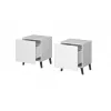 Yöpöytä cama meble NOVA 1 laatikko 44×40×52 cm, valkoinen matta