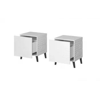 Yöpöytä cama meble NOVA 1 laatikko 44×40×52 cm, valkoinen matta