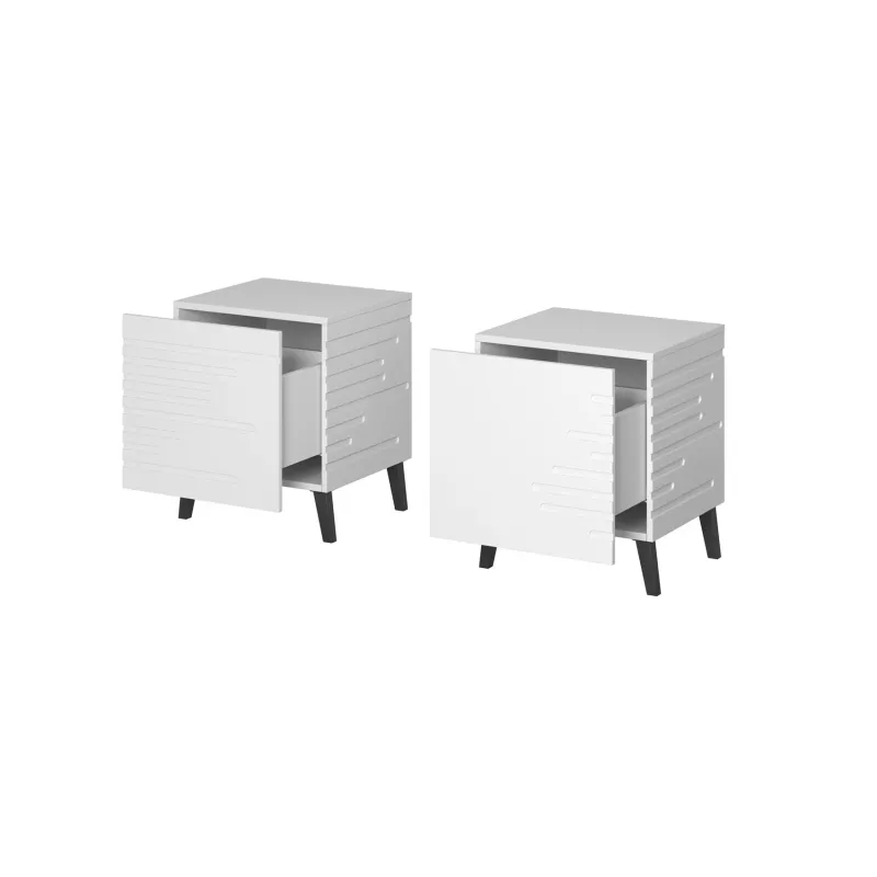 Yöpöytä cama meble NOVA 1 laatikko 44×40×52 cm, valkoinen matta