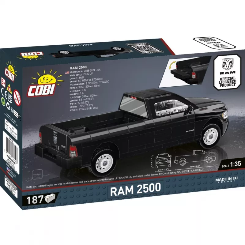 Rakennuslelu Cobi RAM 2500 2-in-1 rakennussarja, COBI-24610