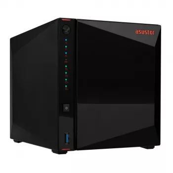 Asustor AS5404T NAS-palvelin Intel® Celeron® N5105 4 GB DDR4 0 TB ADM musta