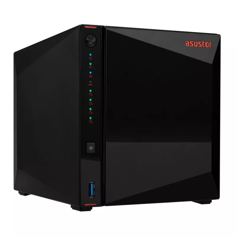 Asustor AS5404T NAS-palvelin Intel® Celeron® N5105 4 GB DDR4 0 TB ADM musta