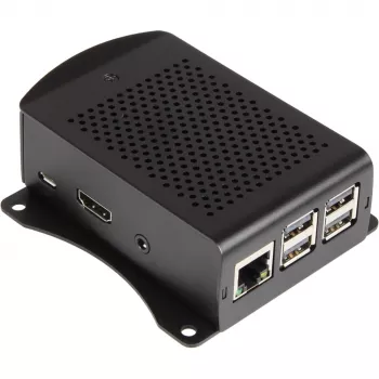 Joy-it Raspberry Pi® kotelo musta RB-ALUCASE+06 Raspberry Pi® 3 B, Raspberry Pi® 2 B, Raspberry Pi® 3 B+, Raspberry Pi® B+ (RB-ALUCASE+06)