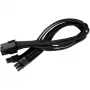 SilverStone SST-PP07-PCIB jatkokaapeli PCIe 8-pin – PCIe 6+2-pin, 25 cm, musta