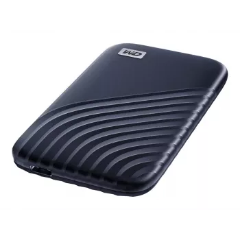 WD My Passport SSD WDBAGF0010BBL - SSD - salattu - 1 TB - ulkoinen (kannettava) - USB 3.2 Gen 2 (USB-C-liitin) - 256-bittinen AES - keskiyönsininen