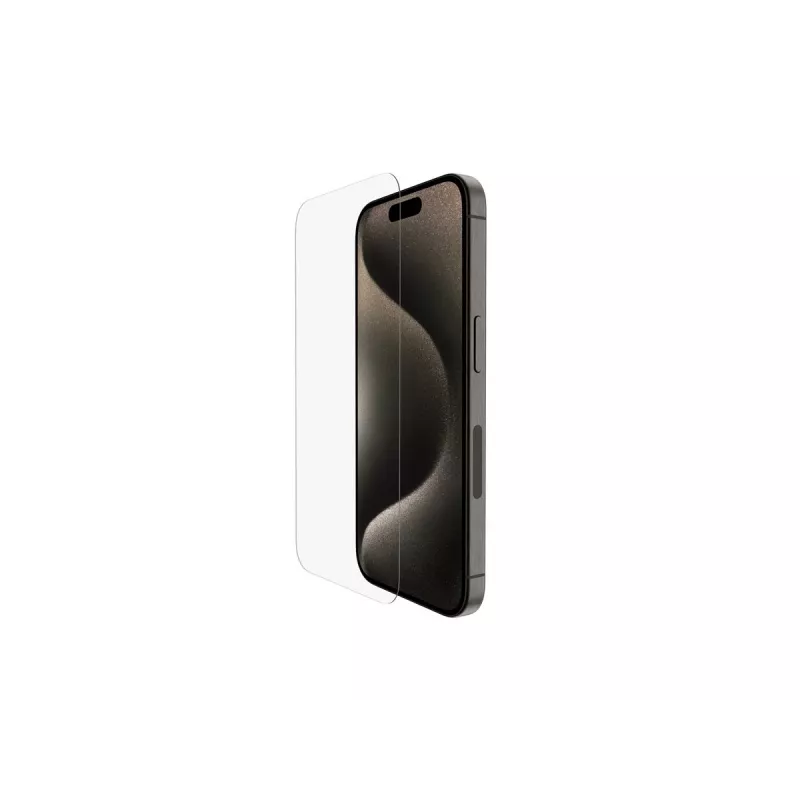 Belkin | ScreenForce Pro | UltraGlass2 antimikrobinen näytönsuojus | Apple | iPhone 15 Pro | lasi | läpinäkyvä | kirkas näytönsuojus