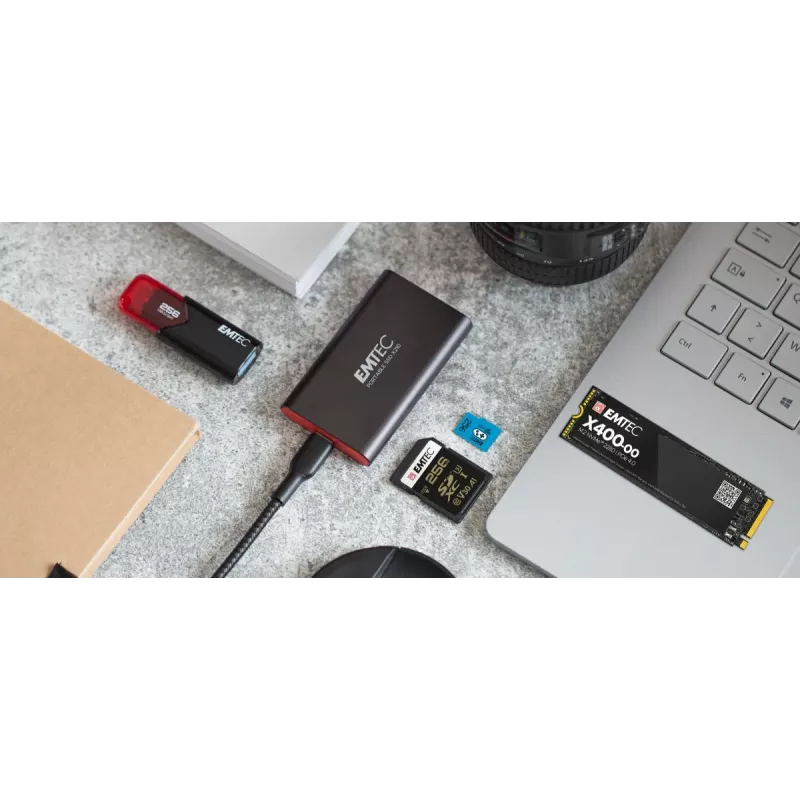 Emtec X210 ELITE 2 TB USB Type-C 3.2 Gen 2 (3.1 Gen 2) musta, punainen