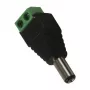 Synergy 21 S21-LED-000219 DC/2.1 x 5.5 mm musta - vihreä kaapeliliitin