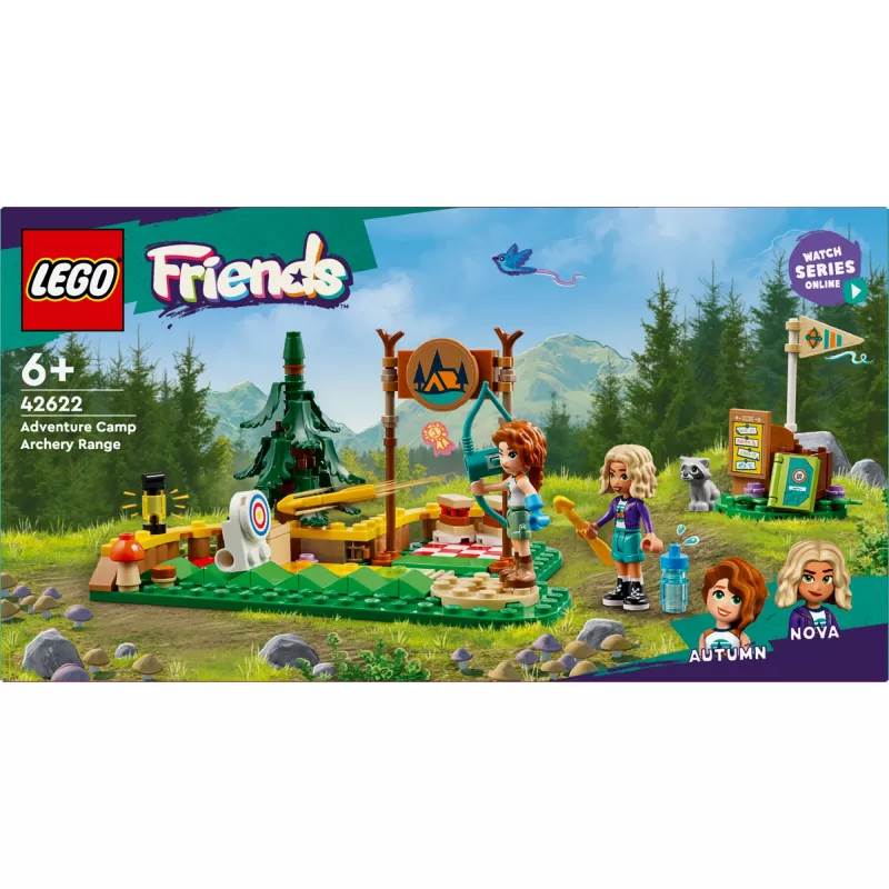 LEGO Friends Jousiammuntaseikkailuleiri 42622 — 157 osaa, 2 minihahmoa, ikä 6+