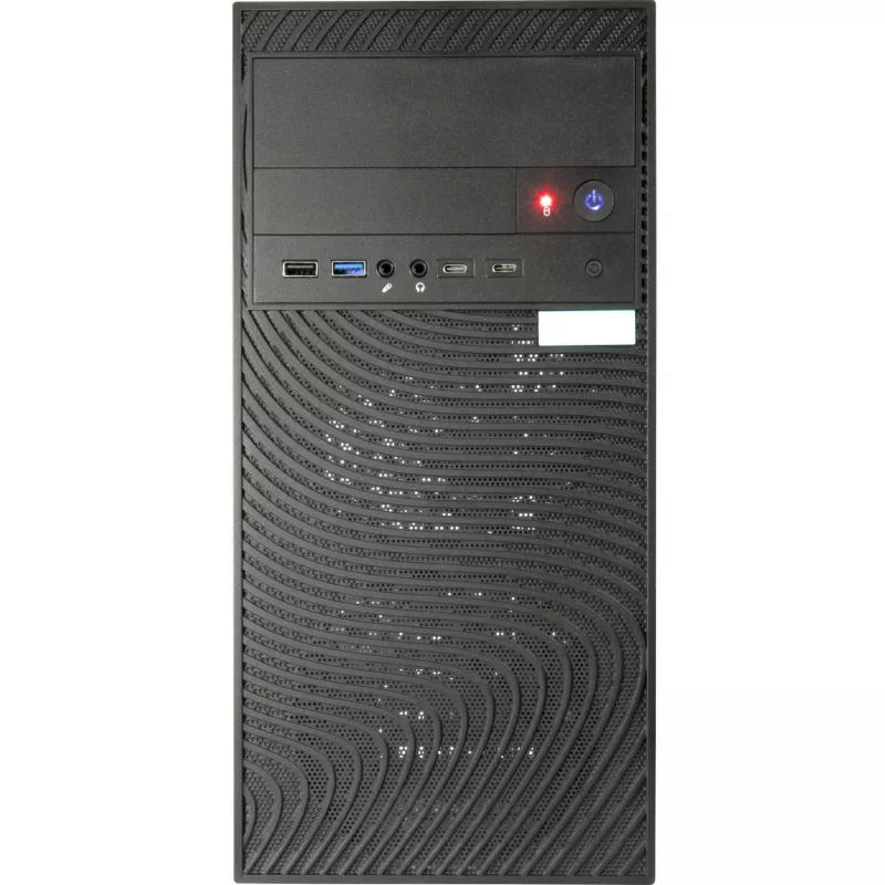 Tietokonekotelo Inter-Tech Case Micro IT-6516 Ripple musta