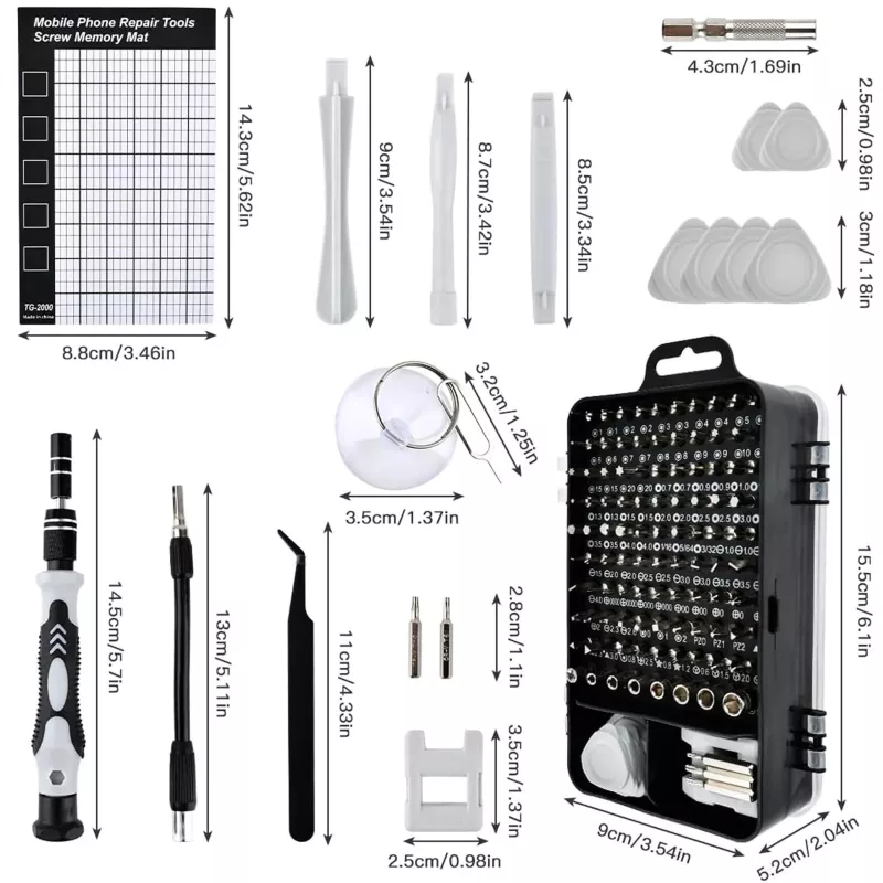 Extralink tarkkuuruuvimeisselisarja, Torx-ruuvimeisselit 120 in 1