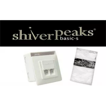 Verkkopistorasia ShiverPeaks BASIC-S Cat. 5e 2-porttinen uppoasennus