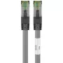 Goobay CAT 8.1 -patchkaapeli, S/FTP (PiMF), harmaa, 0,5 m - LSZH halogeeniton, kupari AWG 24 (55135)