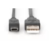 ASM AK-300108-018-S ASSMANN kaapeli USB 2.0 HighSpeed CanonType USB A / Mini-USB B (5-napainen) pistoke 1,8 m