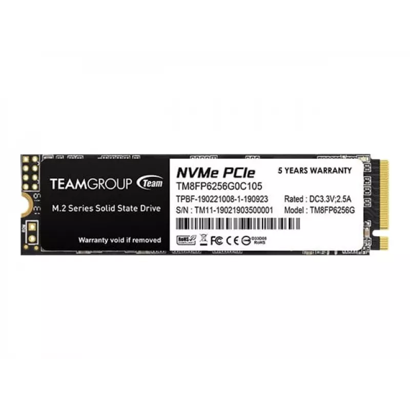 Team Group MP33 - SSD - 256 GB - sisäinen - M.2 2280 - PCIe 3.0 x4 (NVMe)