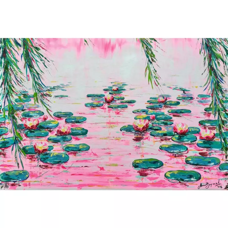 Palapeli 4000 palaa Ravensburger Pink Water Lilies, Mauro Bergonzoli