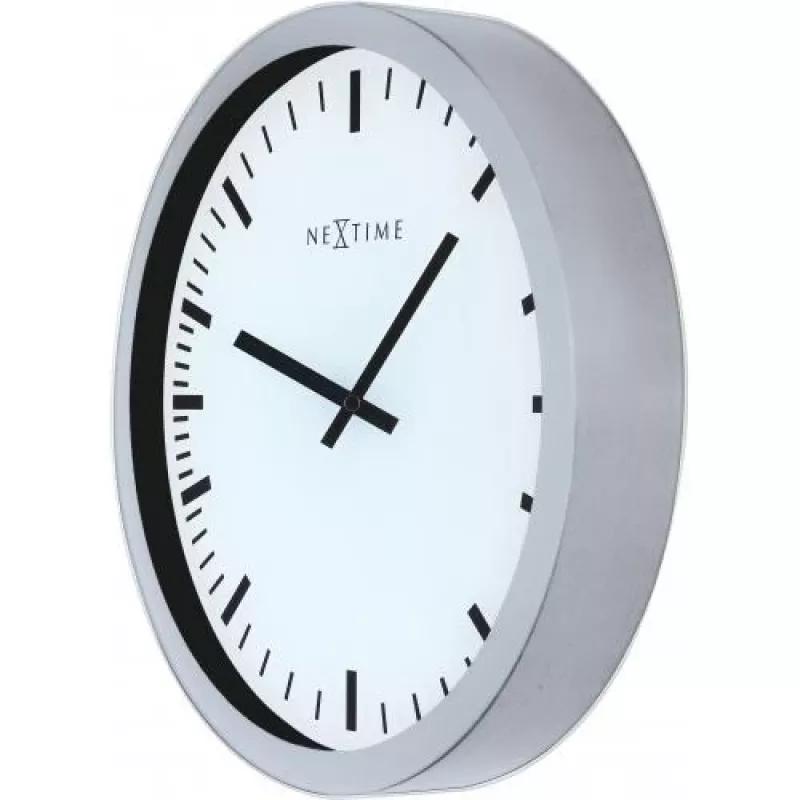 NeXtime kello 3031 Magic - Stripe, 25x35,2 cm, seinäkello, valkoinen