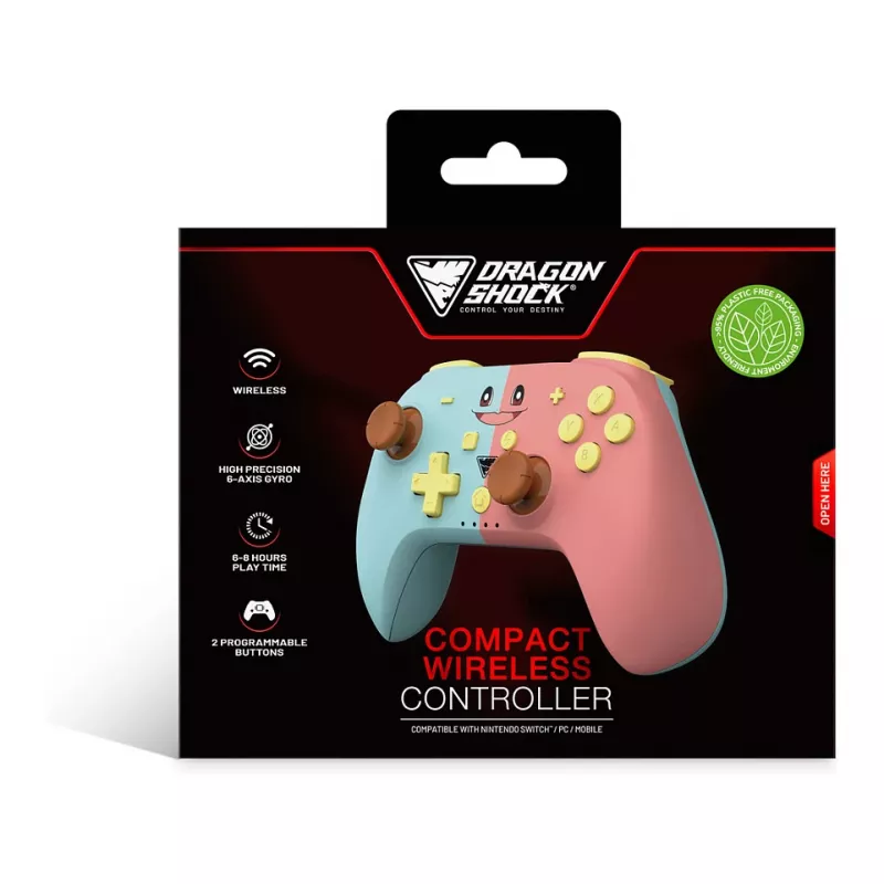 Dragonshock Controller Poptop langaton kuutiot pinkki blu switch