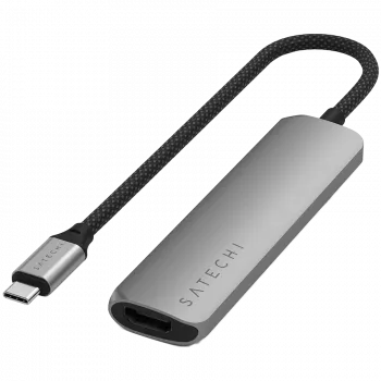 Satechi ST-P4SM USB-keskitin USB Type-C 10000 Mbit/s harmaa