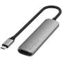 Satechi ST-P4SM USB-keskitin USB Type-C 10000 Mbit/s harmaa