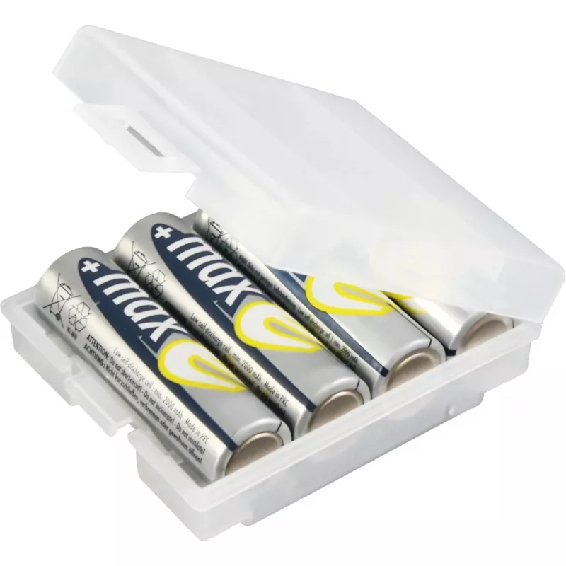 ANSMANN 4000740 paristokotelo BATTERY BOX 4, enintään 4 AA- tai AAA-kennolle