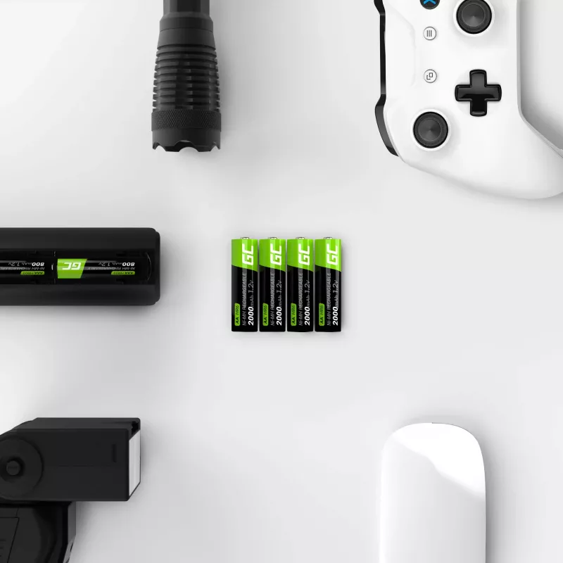 Green Cell GR02 NiMH AA -akut, 4 kpl, 2000 mAh