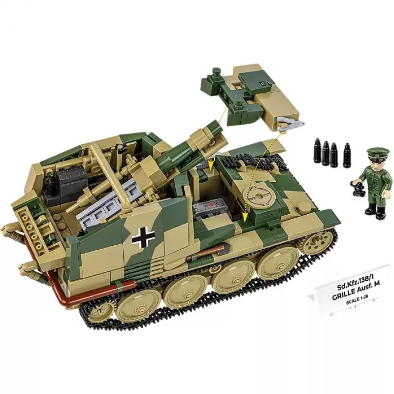 Rakennusmallisarja Cobi SD.KFZ.138/1 Grille, 720 osaa, näyttelymalli
