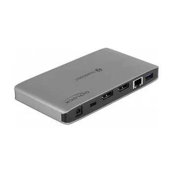 Telakointiasema DeLOCK Thunderbolt 3 8K Dual DisplayPort USB LAN SD ääni PD 3.0