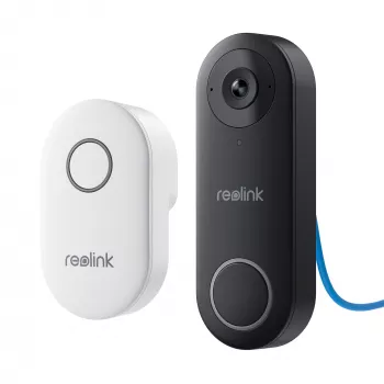 Reolink D340P - 5MP johdollinen videopuhelukello kellonsoittimella, PoE, henkilötunnistus, kaksisuuntainen ääni, yhteensopiva NVR-laitteiden kanssa