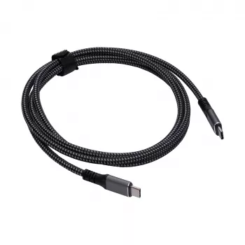 Akyga AK-USB-34 USB-C - USB-C Thunderbolt-3-kaapeli, 40 Gbit/s, 100 W, 1,5 m, musta