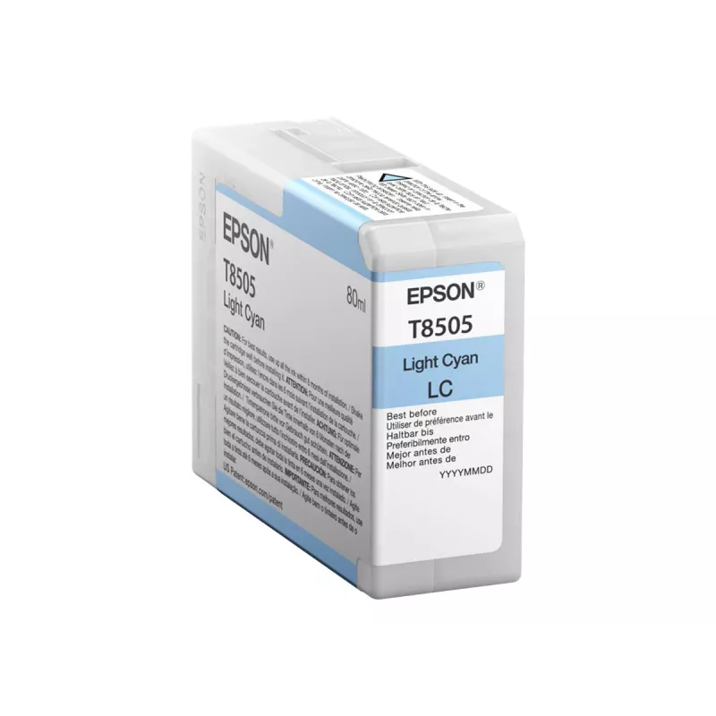 Epson yksittäispakkaus vaaleansyaani T850500, vaaleansyaani, pigmenttimuste, 80 ml, 1 kpl