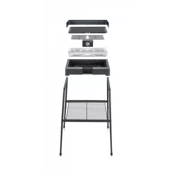 Severin PG 8568 sähkögrilli 2200 W musta suorakaiteen muotoinen kypsennyspinta
