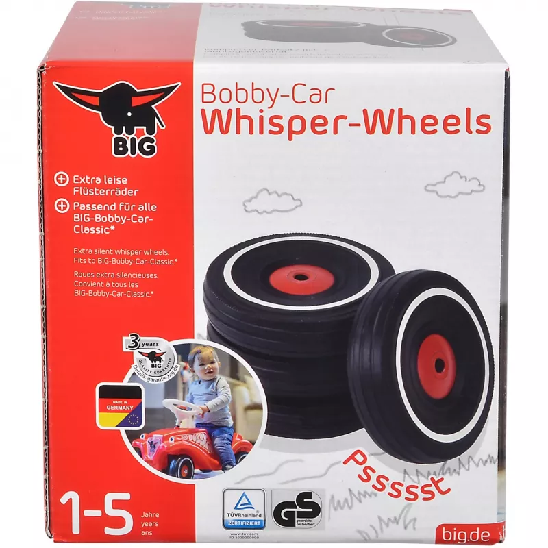Liukuauto Simba-Dickie BIG Bobby-Car Whisper Wheels, äänetön rengassarja