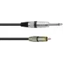 OMNITRONIC adapterikaapeli RCA/plugi 0,9 m musta (30225118)