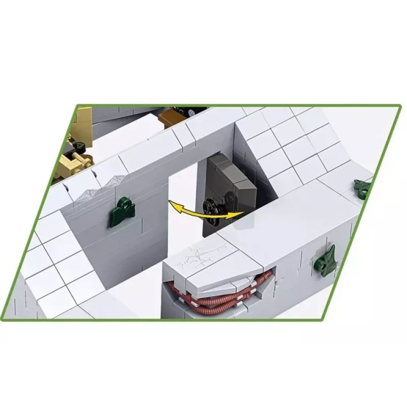 Rakennussarja Cobi Deutscher Bunker Regelbau 667/642 malli COBI-3136 – yksityiskohtainen palikkasarja