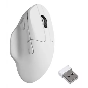 Molempikätinen langaton optinen hiiri Keychron M7-A24 30000 DPI RF-langaton Bluetooth USB-C valkoinen